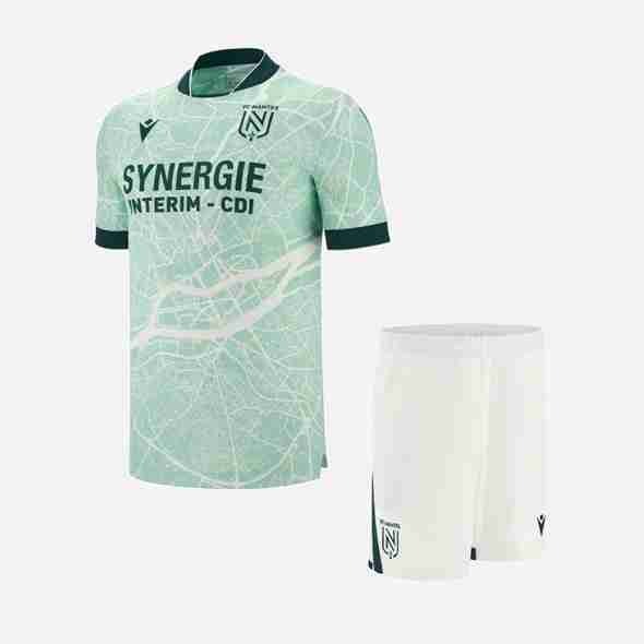 Camiseta FC Nantes 2ª Niño 2025-2026 Equipacion FC Nantes Conjunto Niños Segunda 2025 2026