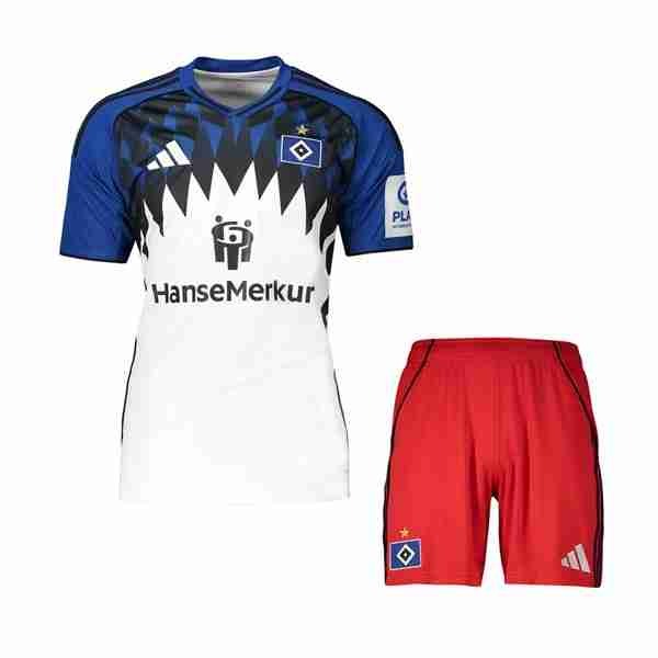 Camiseta Hamburgo S.V 1ª Niño 2025-2026 Equipacion Hamburgo S.V Conjunto Niños Primera 2025 2026