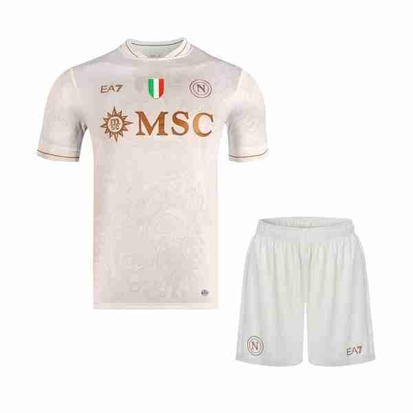 Camiseta Napoli 2ª Niño 2025-2026 Equipacion Napoli Conjunto Niños Segunda 2025 2026
