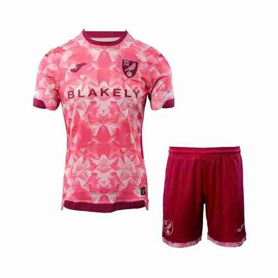 Camiseta Norwich City 2ª Niño 2025-2026 Equipacion Norwich City Conjunto Niños Segunda 2025 2026