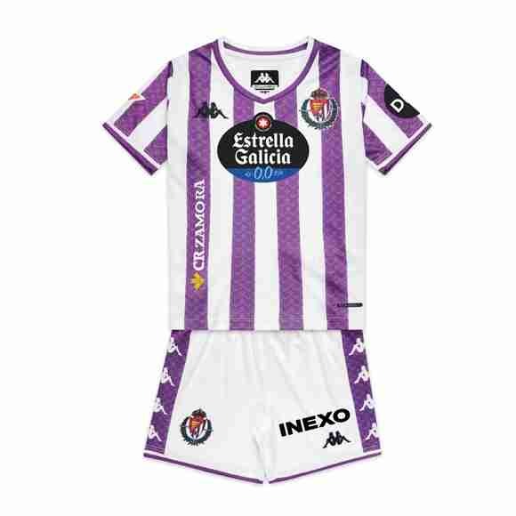 Camiseta Real Valladolid 1ª Niño 2025-2026 Equipacion Real Valladolid Conjunto Niños Primera 2025 2026