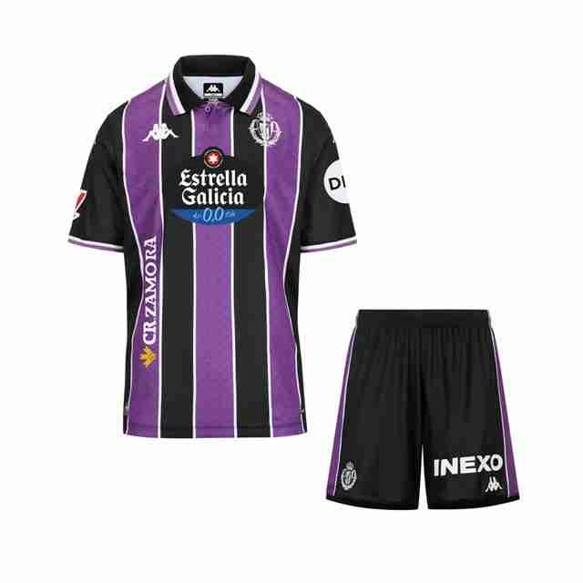 Camiseta Real Valladolid 2ª Niño 2025-2026 Equipacion Real Valladolid Conjunto Niños Segunda 2025 2026