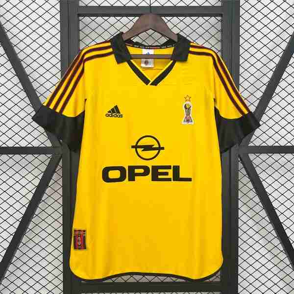 Tailandia Camiseta AC Milan 2ª Retro 1999-2000 Tailandia Equipacion AC Milan Cuarta Retro 1999 2000