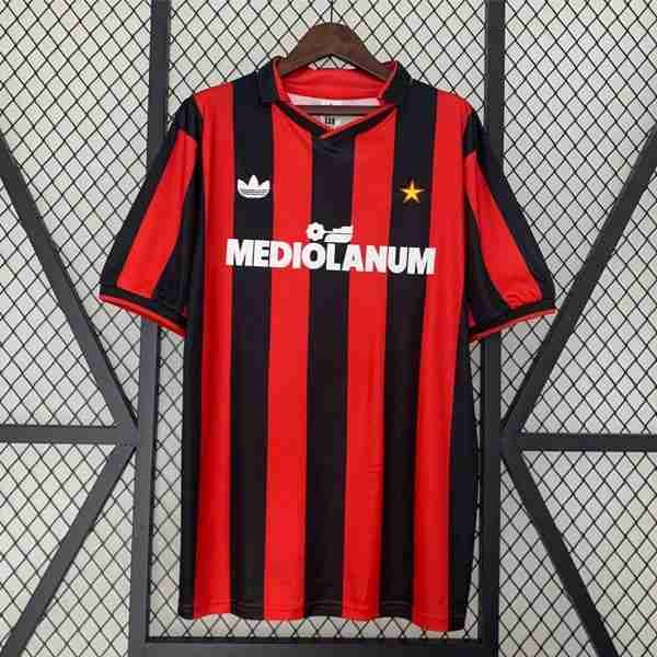 Tailandia Camiseta AC Milan 1ª Retro 1990 1991 Tailandia Equipacion AC Milan Primera Retro 1990 1991