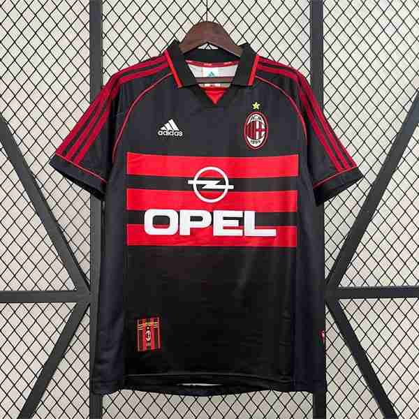 Tailandia Camiseta AC Milan 3ª Retro 1998 1999 Tailandia Equipacion AC Milan Tercera Retro 1998 1999