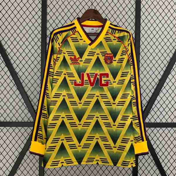 Tailandia Camiseta Arsenal 2ª ML Retro 1991 1993 Tailandia Equipacion Arsenal Segunda Manga Larga Retro 1991 1993