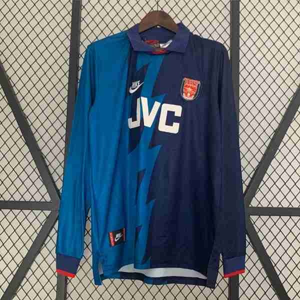 Tailandia Camiseta Arsenal 2ª ML Retro 1995 1996 Tailandia Equipacion Arsenal Segunda Manga Larga Retro 1995 1996