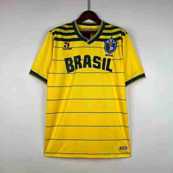Tailandia Camiseta Brasil 1ª Retro 1984 Tailandia Equipacion Brasil Primera Retro 1984