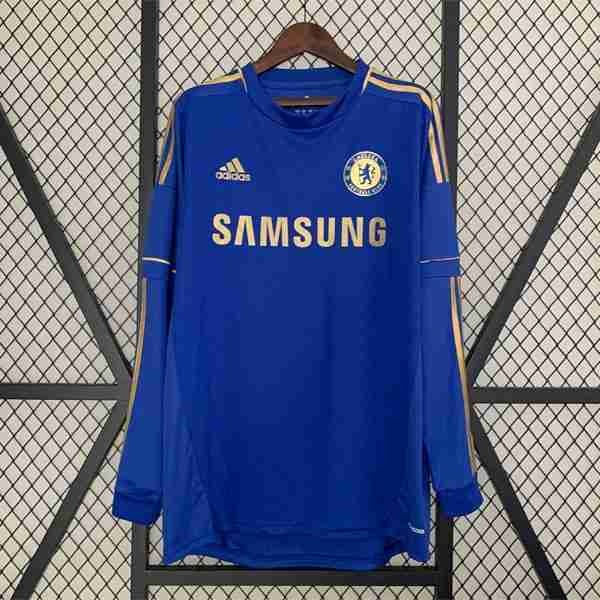 Tailandia Camiseta Chelsea 1ª Retro ML 2012 2013 Tailandia Equipacion Chelsea Primera Manga Larga Retro 2012 2013