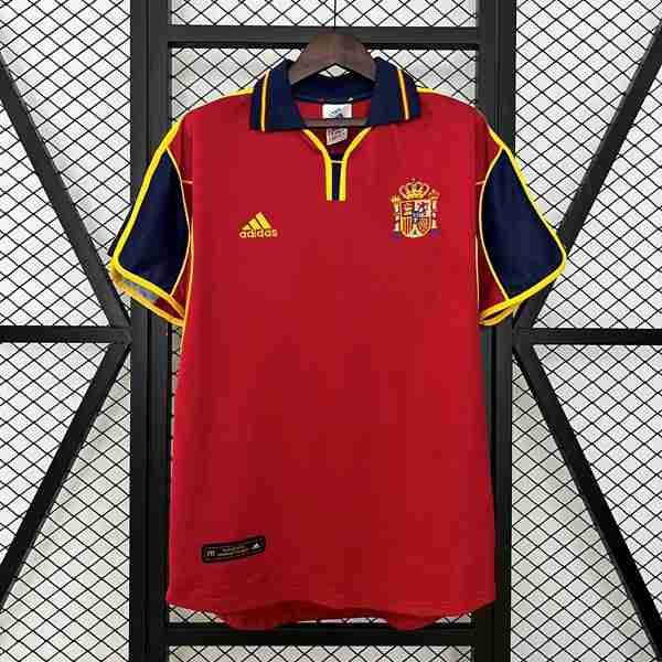 Tailandia Camiseta España 1ª Retro 2000 Tailandia Equipacion España Primera Retro 2000