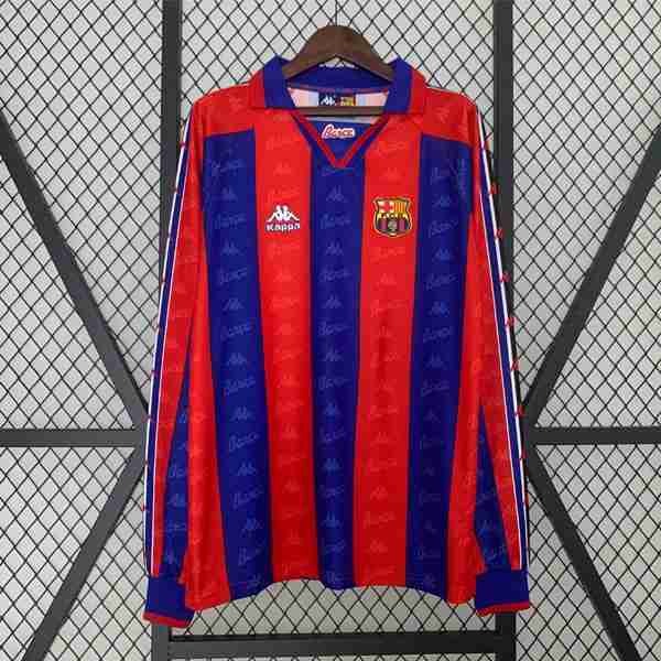 Tailandia Camiseta Barcelona 1ª ML Retro 1996 1997 Tailandia Equipacion FC Barcelona Primera Manga Larga Retro 1996 1997