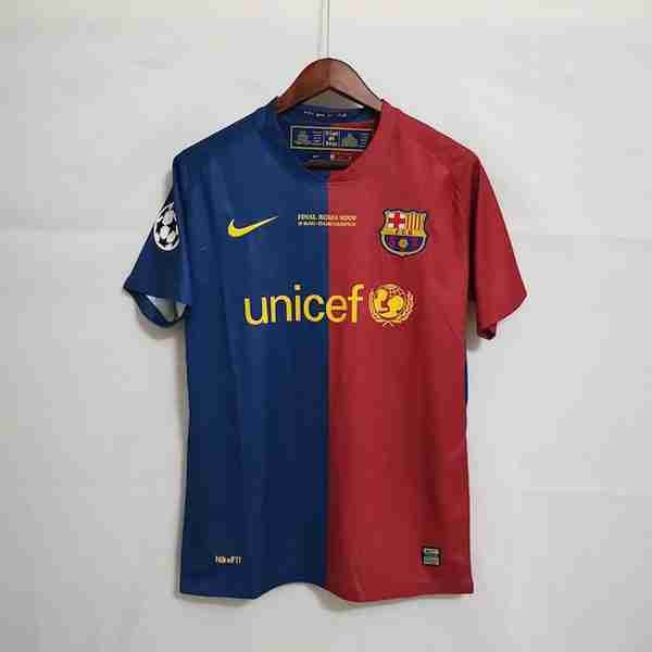 Tailandia Equipacion FC Barcelona Primera Retro 2008 2009 Azul Rojo Tailandia Equipacion FC Barcelona Primera Retro 2008 2009 Azul Rojo
