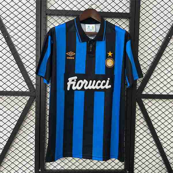 Tailandia Camiseta Inter Milan 1ª Retro 1992-1994 Tailandia Equipacion Inter Milan Primera Retro 1992 1994