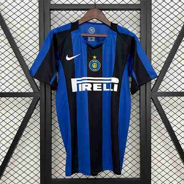 Tailandia Camiseta Inter Milan 1ª Retro 2004-2005 Tailandia Equipacion Inter Milan Primera Retro 2004 2005