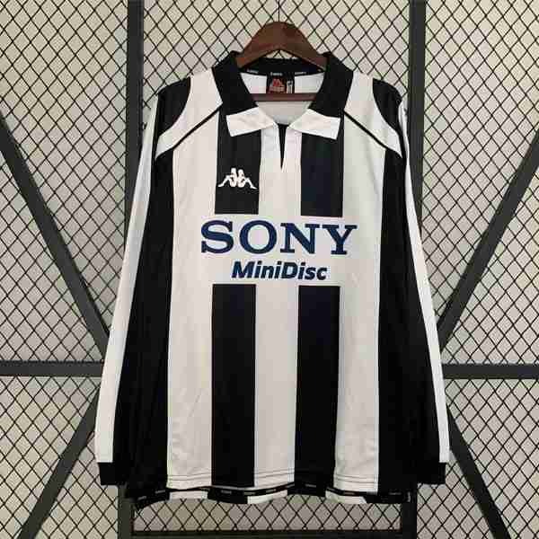 Tailandia Camiseta Juventus 1ª ML Retro 1997 1998 Tailandia Equipacion Juventus Primera Manga Larga Retro 1997 1998