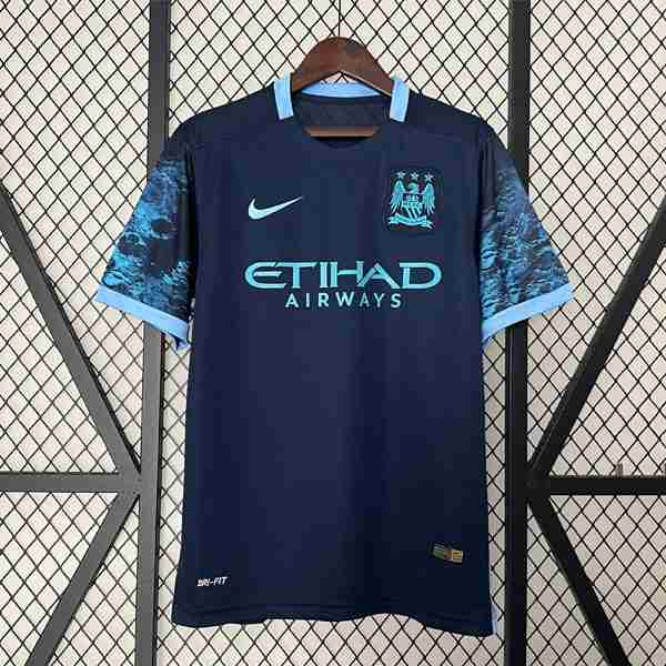 Tailandia Camiseta Manchester City 2ª Retro 2015 2016 Tailandia Equipacion Manchester City Segunda Retro 2015 2016