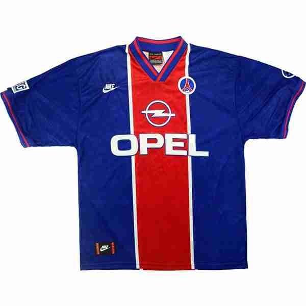 Tailandia Camiseta Paris Saint Germain 1ª Retro 1995 1996 Azul Tailandia Equipacion Paris Saint Germain Primera Retro 1995 1996 Azul