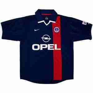 Tailandia Equipacion Paris Saint Germain Primera Retro 2001 2002 Azul