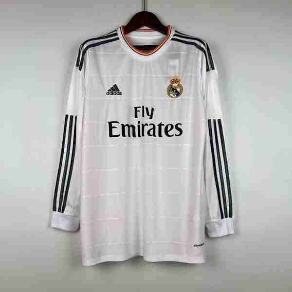 Tailandia Camiseta Real Madrid 1ª ML Retro 2013 2014 Tailandia Equipacion Real Madrid Primera Manga Larga Retro 2013 2014