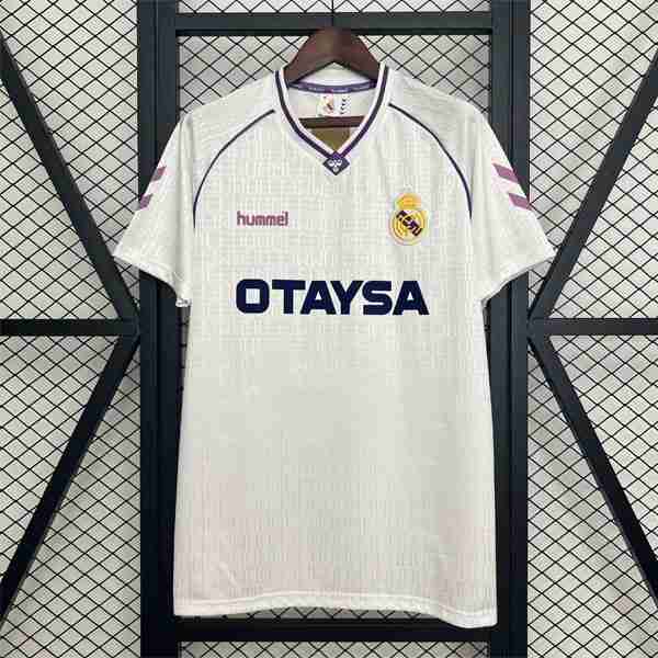 Tailandia Camiseta Real Madrid 1ª Retro 1990-1992 Tailandia Equipacion Real Madrid Primera Retro 1990 1992