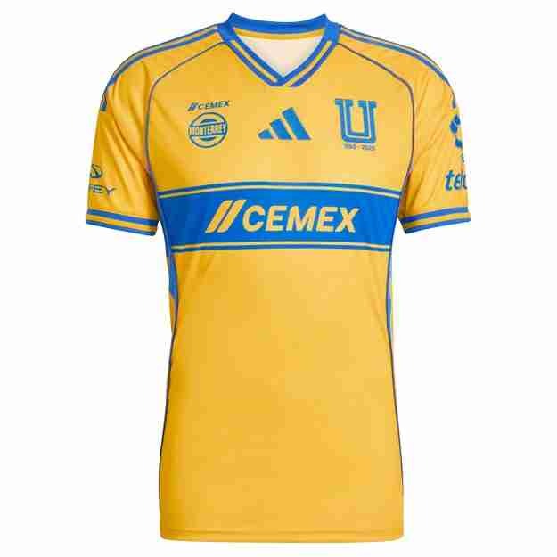 Tailandia Camiseta Tigres UANL 1ª 2025-2026 Tailandia Equipacion Tigres Primera 2025 2026