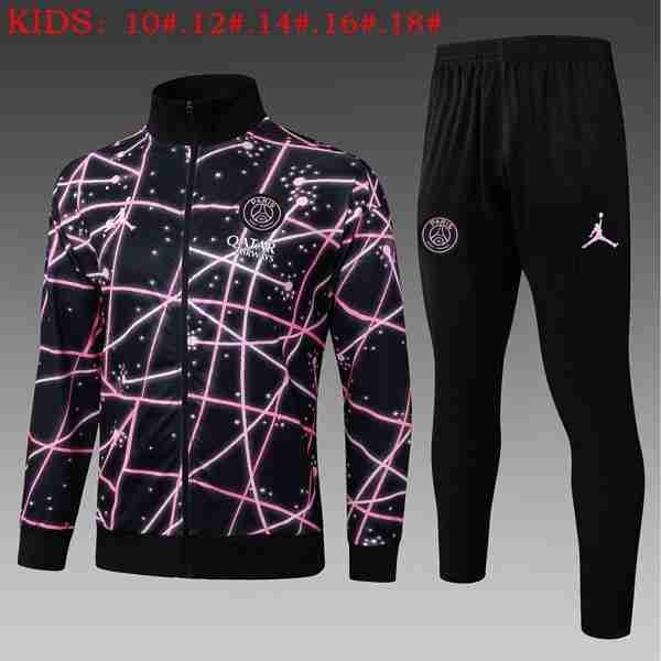 Ninos Chandal PSG 2025-2026 Negro Rosa 2 Chandal Niños Paris Saint Germain 2025 2026 Negro Rosa