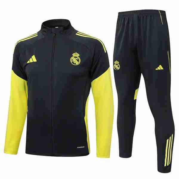 Chandal Real Madrid 2025-2026 Negro 6 Chandal Real Madrid 2025 2026 Negro Amarillo