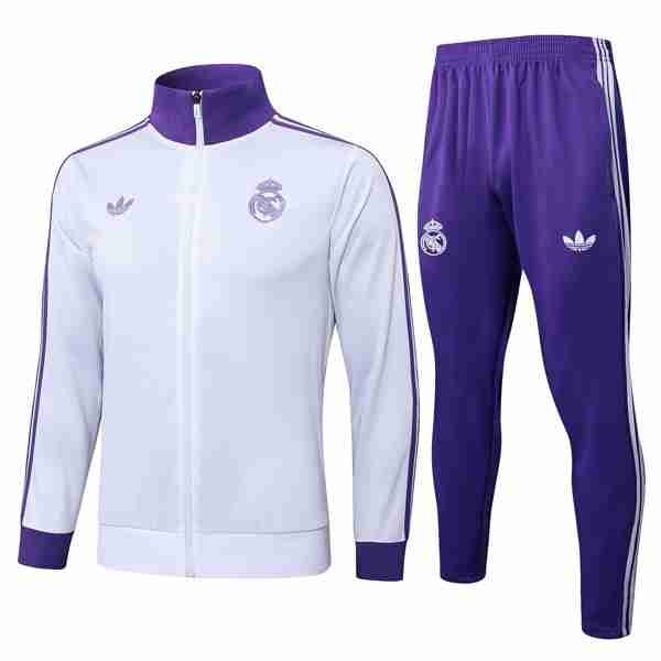 Chandal Real Madrid 2025-2026 Blanco 5 Chandal Real Madrid 2025 26 Blanco Purpura