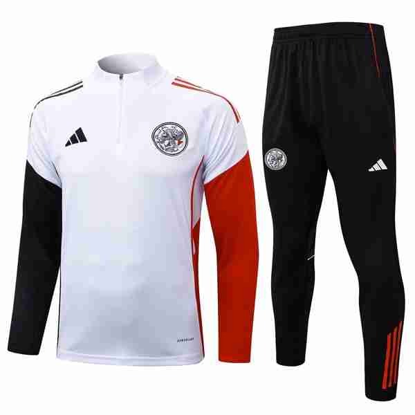Sudadera De Training Ajax 2025-2026 Blanco 5 Sudadera Entrenamiento Ajax De Ámsterdam 2025 2026 Blanco