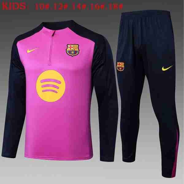 Ninos Sudadera De Training Barcelona 2025-2026 Purpura 5 Sudadera Entrenamiento Niños FC Barcelona 2025 2026 Purpura