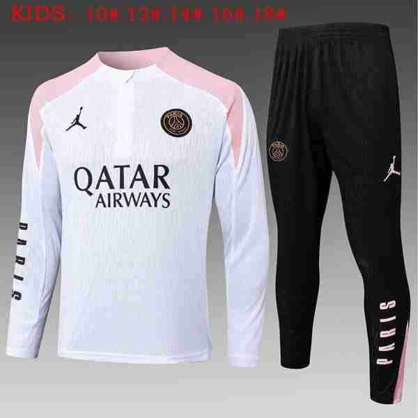 Ninos Sudadera De Training PSG 2025-2026 Azul 3 Sudadera Entrenamiento Niños Paris Saint Germain 2025 2026 Blanco Rosa