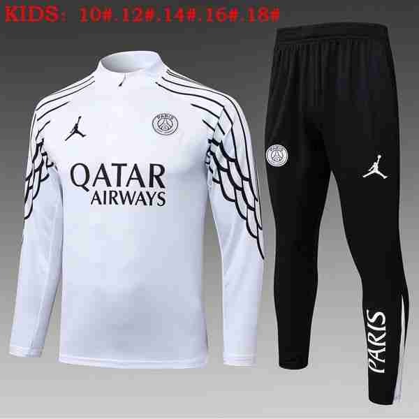 Ninos Sudadera De Training PSG 2025-2026 Blanco 4 Sudadera Entrenamiento Niños Paris Saint Germain 2025 2026 Blanco