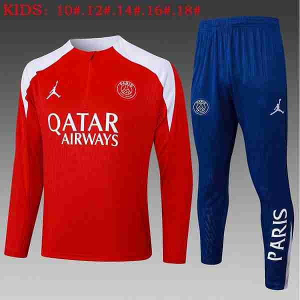Ninos Sudadera De Training PSG 2025-2026 Rojo 5 Sudadera Entrenamiento Niños Paris Saint Germain 2025 2026 Rojo