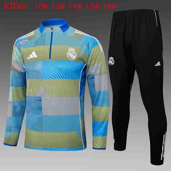 Ninos Sudadera De Training Real Madrid 2025-2026 Azul 9 Sudadera Entrenamiento Niños Real Madrid 2025 2026 Azul Gris
