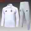 Sudadera Entrenamiento Niños Real Madrid 2025 2026 Blanco Gris