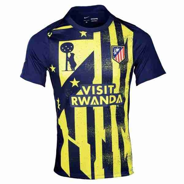 Camiseta Atletico Madrid Pre-Match 2025-2026 Amarillo Tailandia Equipacion Atlético De Madrid Pre-Match 2025 2026