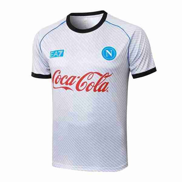 Camiseta Entrenamiento Napoli 2025-2026 Blanco 3 Tailandia Equipacion Napoli Entrenamiento 2025 2026 Blanco