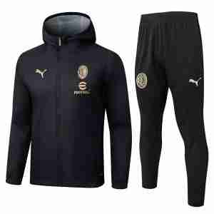 Conjunto Rompevientos AC Milan 2025 2026 Negro
