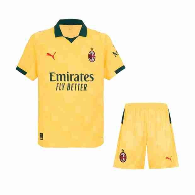 Camiseta AC Milan 3ª Niño 2025-2026 Equipacion AC Milan Conjunto Nino Tercera 2025 2026
