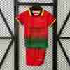 Equipacion AC Milan Conjunto Niño Off White 2025 2026 Rojo