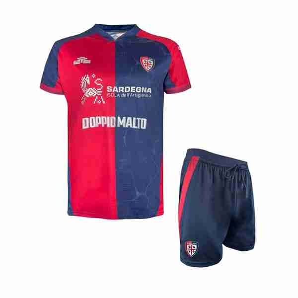 Camiseta Cagliari Calcio 1ª Niño 2025-2026 Equipacion Cagliari Calcio Conjunto Niño Primera 2025 2026
