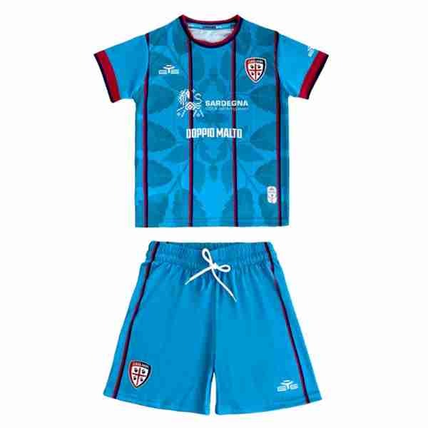 Camiseta Cagliari Calcio 3ª Niño 2025-2026 Equipacion Cagliari Calcio Conjunto Niño Tercera 2025 2026