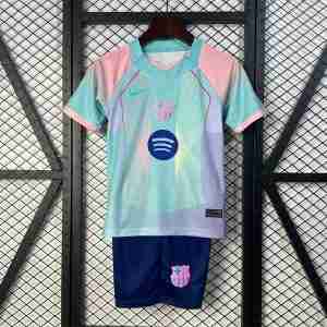 Equipacion FC Barcelona Especial Conjunto Niño 2025 2026 Verde