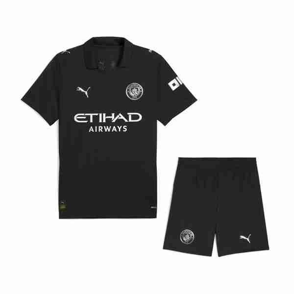 Camiseta Manchester City 2ª Niño 2025-2026 Equipacion Manchester City Conjunto Niño Segunda 2025 2026