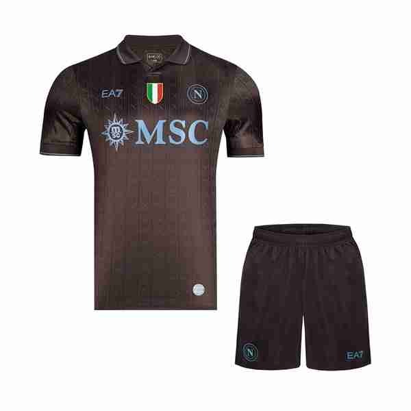 Camiseta Napoli 3ª Niño 2025-2026 Equipacion Napoli Conjunto Niño Tercera 2025 2026