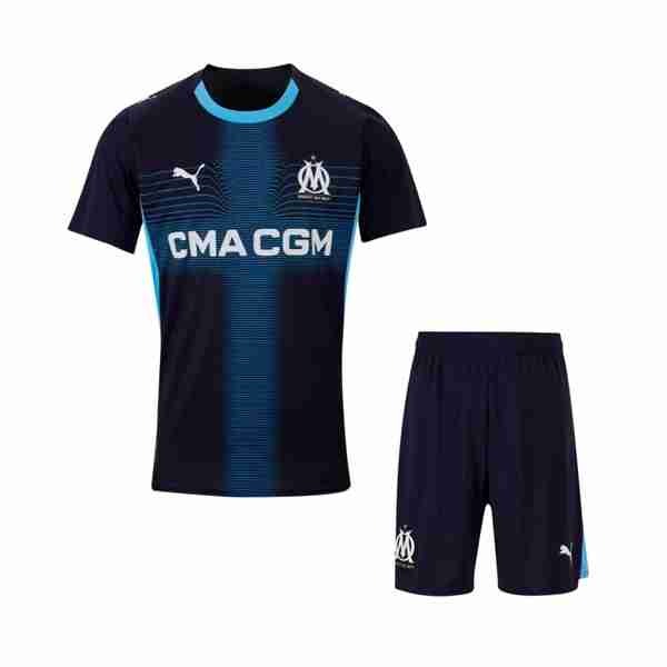 Camiseta Marsella 2ª Niño 2025-2026 Equipacion Olympique Marsella Conjunto Niño Segunda 2025 2026