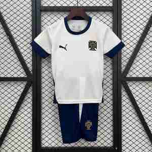 Equipacion Portugal Entrenamiento Conjunto Niño 2025 Blanco