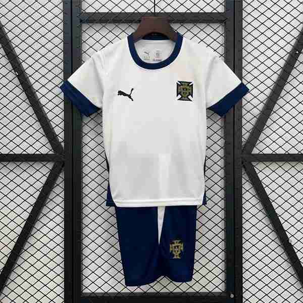 Camiseta Portugal Training Niño 2025 Blanco Equipacion Portugal Entrenamiento Conjunto Niño 2025 Blanco