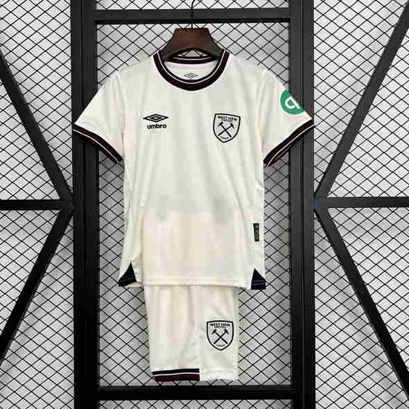 Camiseta West Ham 2ª Niño 2025-2026 Equipacion West Ham United Conjunto Niño Segunda 2025 2026