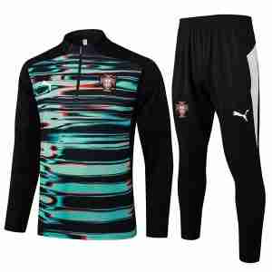 Sudadera De Entrenamiento Portugal 2025 2026 Verde Negro
